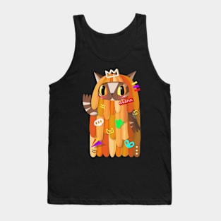 Doodle Orange Cat BOY Tank Top